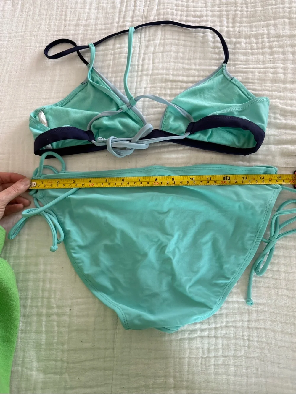 SO Colorblock Bikini Top and Bottoms Size Large